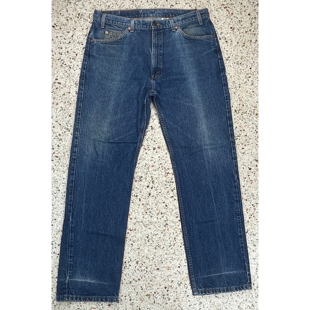 Levi's 505 Men's Vintage 5 Pocket Orange Tab Denim Jeans Size 38x32